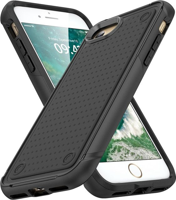 JUST CASE Stoßfeste Schutzhülle für iPhone SE, iPhone 7/8 und iPhone 7 Plus/8 Plus in Schwarz - Bild 1