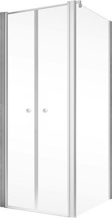 Schulte Garant 2.0 Duschkabine Eckeinstieg mit Pendeltür und Seitenwand, Farbe Silber/Transparent, B/T/H: 90 x 200 x 90 cm - Bild 2