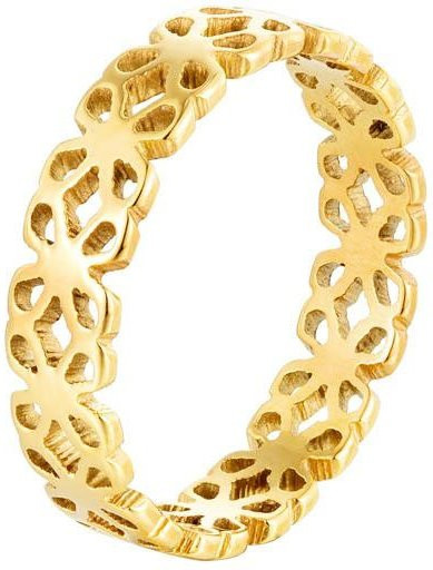 Wipon Kleeblatt-Ring, Damen, beige - Bild 1