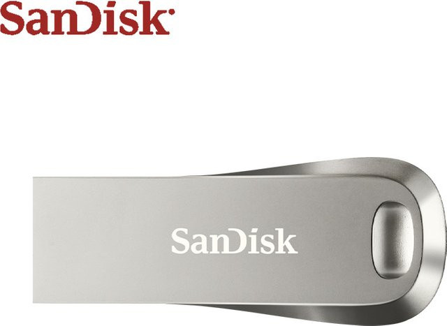SanDisk Ultra Luxe USB 3.2 Flash Drive Metall Pendrive Silber SDCZ74 - Bild 1