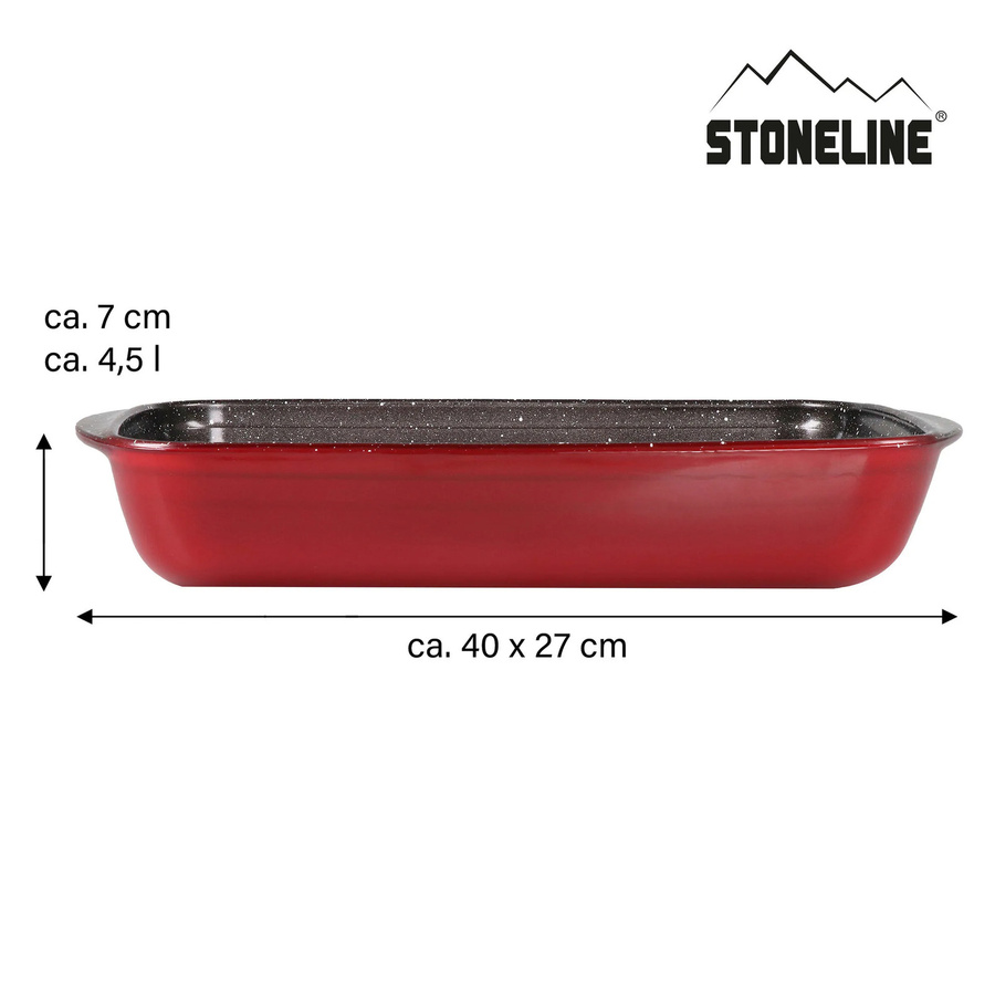 STONELINE Auflaufform Eckig aus Glas, Transparent, B: 40 cm, T: 27 cm - Bild 2