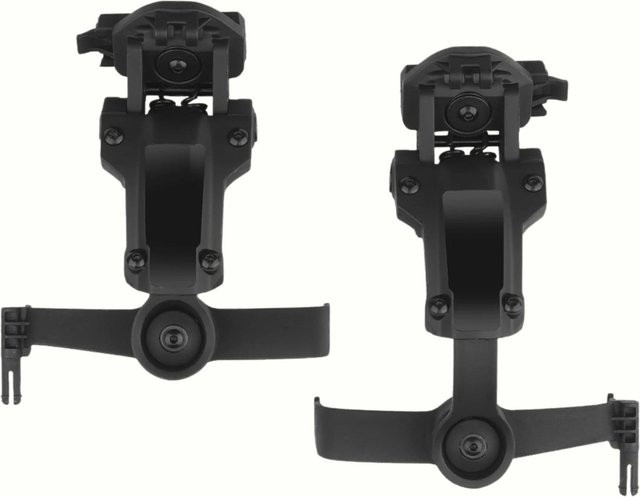 TACWAR Helm-Schienenadapter für PELTOR ComTac Headset Passend für Ops Core ARC Team Wendy MLOK Schiene Schwarz - Bild 1