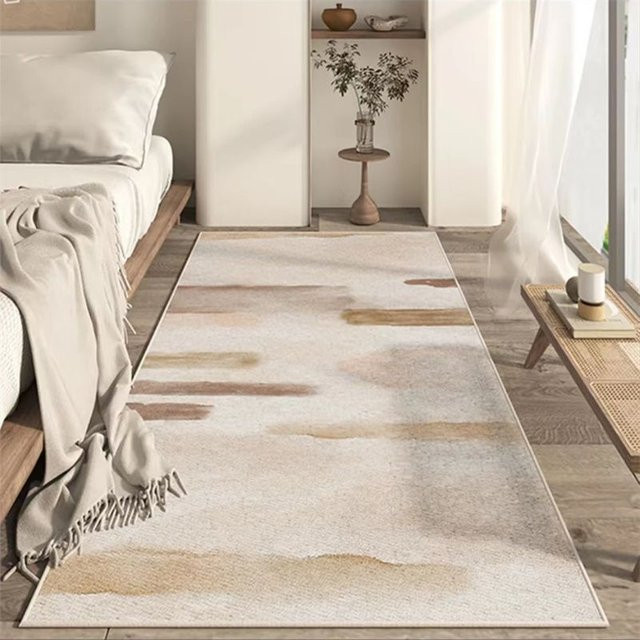 VIKAMA Teppich im französischen Stil in Beige für Wohnzimmer und Schlafzimmer - Bild 1