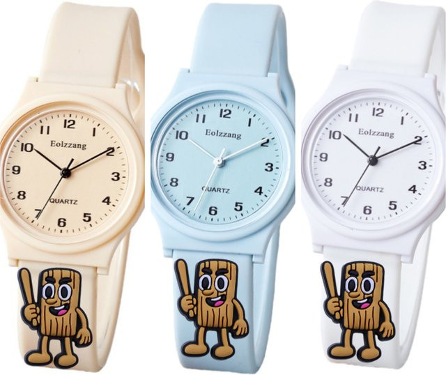 Potdemiel Armbanduhr Analoguhr, Kunststoff, Weiß, Kinder - Bild 1