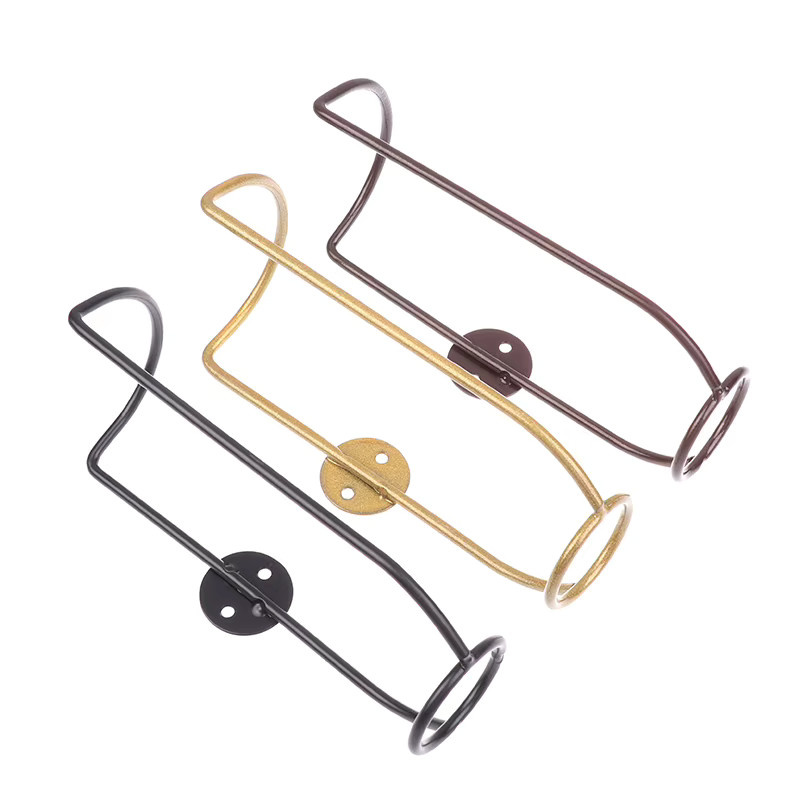 JETTING Wandregal aus Metall für Wein und Champagner, Gold Matt, Minimalistisches Design - Bild 3