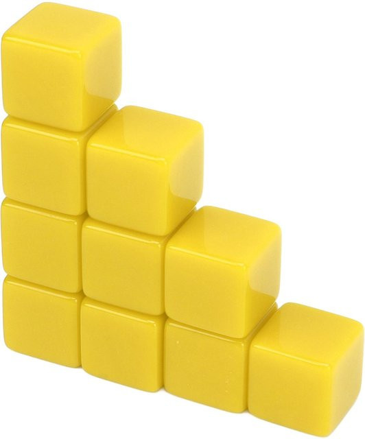 Fishine Würfelset, 30-teiliges Set, Sechsseitige Blankowürfel, Gelb - Bild 1