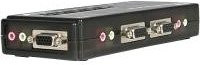StarTech.com 4 Port VGA und USB KVM Switch mit Audio inkl. Kabel SV411KUSB in Schwarz - Bild 1