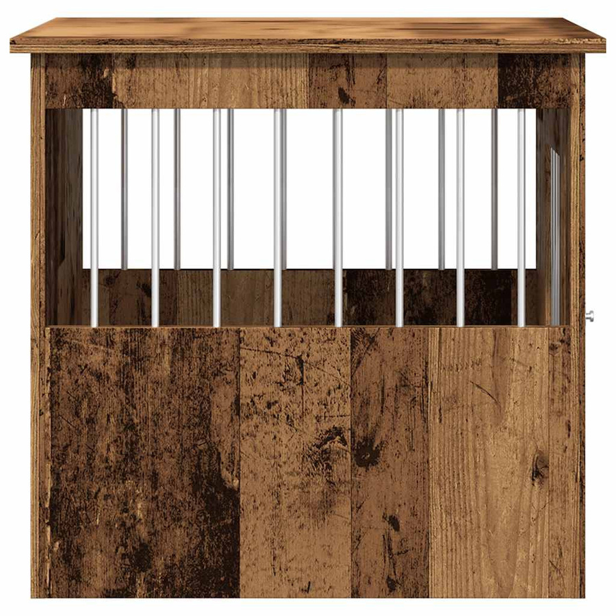 vidaXL Hundekäfig im Möbelstil in brauner Altholz-Optik, B/T/H: 45 x 62 x 59 cm - Bild 5