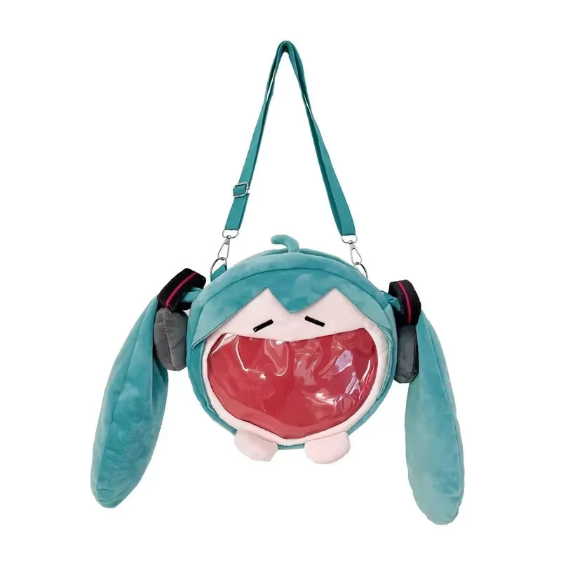 Bandai Hatsune Miku Rucksack, Umhängetasche, Plüsch-Cartoon-Kawaii - Bild 4