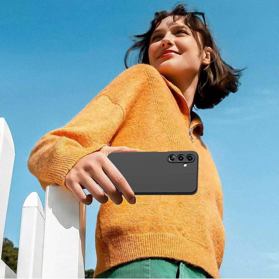 Silikon Schutzhülle für Samsung Galaxy A06 A16 A26 A36 A56 A15 A35 A55 A14 A24 A34 A54 in Schwarz - Bild 4