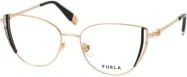 Furla VFU 771 V Korrektionsbrille, Cat Eye, Vollrand, Gold, Damen - Bild 1