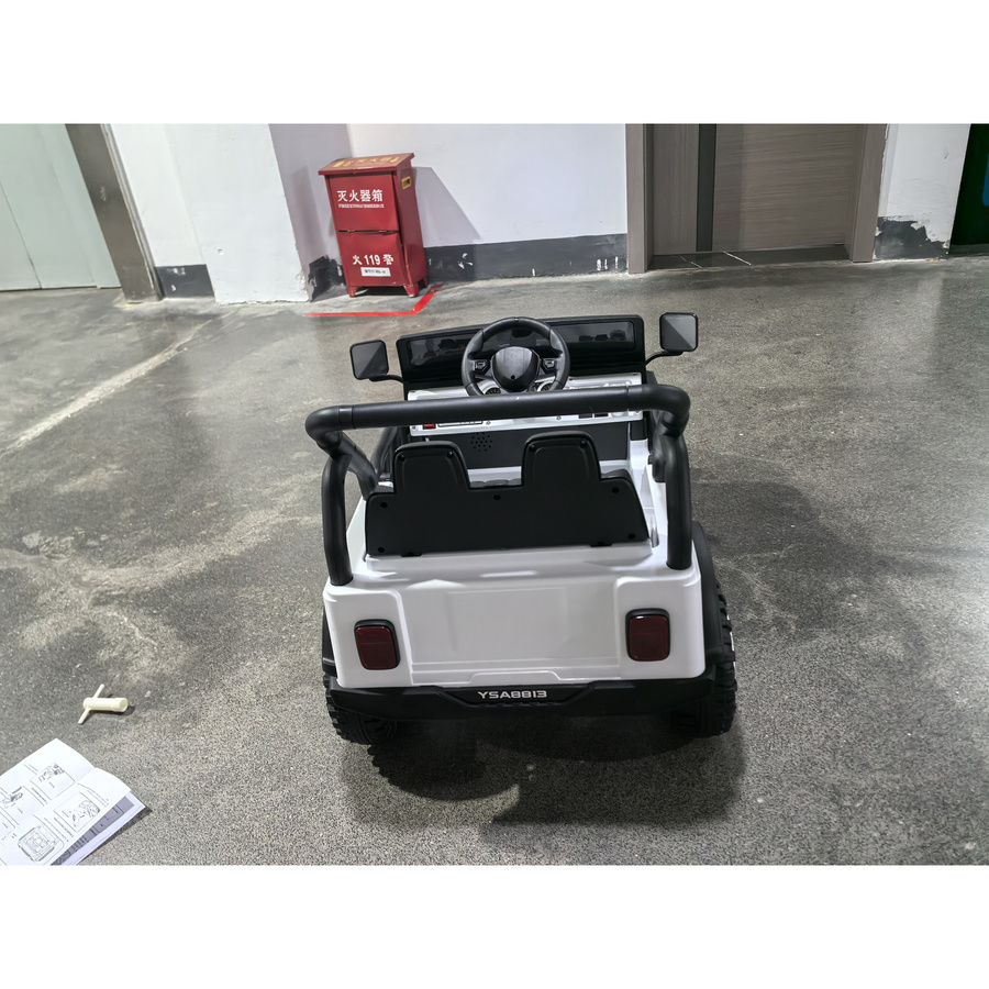 AIYAPLAY Elektrisches Kinderauto 12V, Kinder-Buggy, Weiß, ab 3 Jahre - Bild 2
