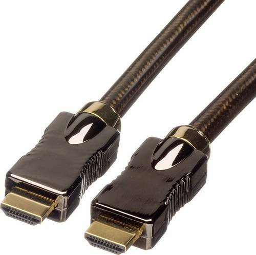 Roline HDMI Ultra HD Kabel mit Ethernet/LAN in Schwarz, Länge: 5,0 m - Bild 1