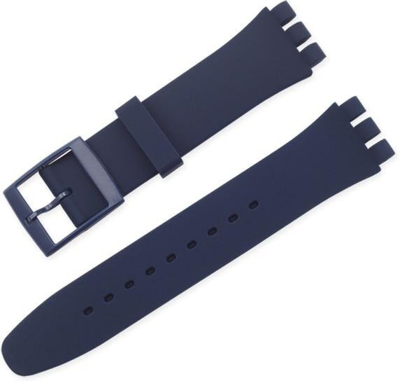 Creative Man Uhrenarmband Silikon, 19 mm, Blau, Herren - Bild 1