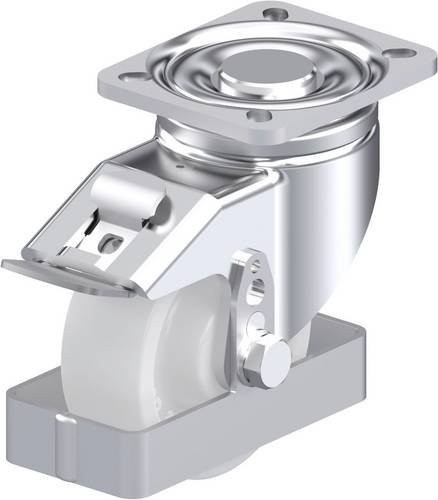 Blickle Stahlblech-Lenkrolle LH-SPO 100G-1-FI-FS in Silber, Rad-Durchmesser: 100 mm, Tragfähigkeit: 500 kg - Bild 1