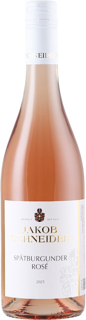 Jakob Schneider Spätburgunder Rosé, feinherb, 2025, Roséwein, 0,75 l - Bild 1