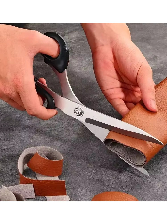 Professionelle Schneiderschere aus Edelstahl in Schwarz, 10 Zoll (25,4 cm) - Bild 6