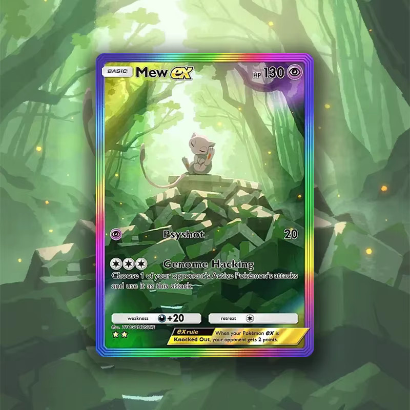 Pokémon Mew/Mewtwo Serie, Einzelkarten, Holographische Anime-Sammelkarten, Bunt / Mehrfarbig - Bild 3