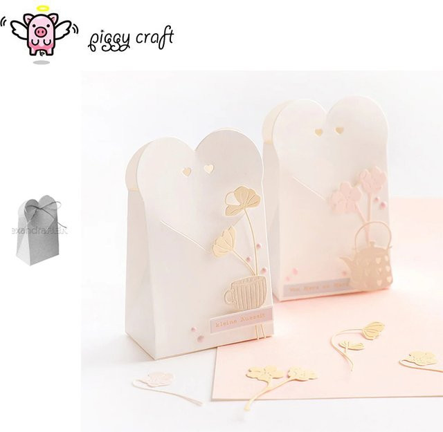 Piggy Craft Metall-Stanzform Love Box für Scrapbook und Papierhandwerk in Weiß - Bild 1