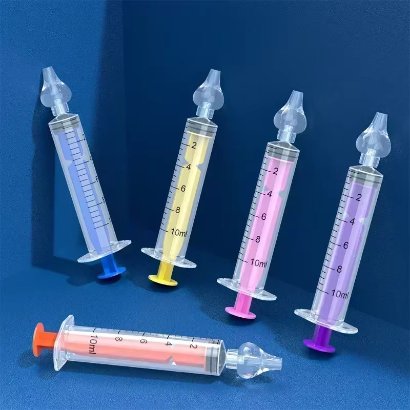 Vvocci Baby Nasensauger Spritze zur Nasenreinigung für Kinder, transparent, 10 ml - Bild 2