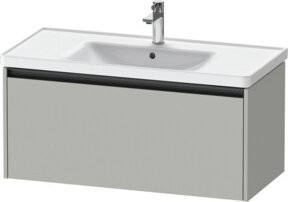 Duravit Waschtischunterschrank Ketho.2 in Betongrau, wandhängend mit 1 Auszug, B/T: 98,4 x 45,5 cm - Bild 1