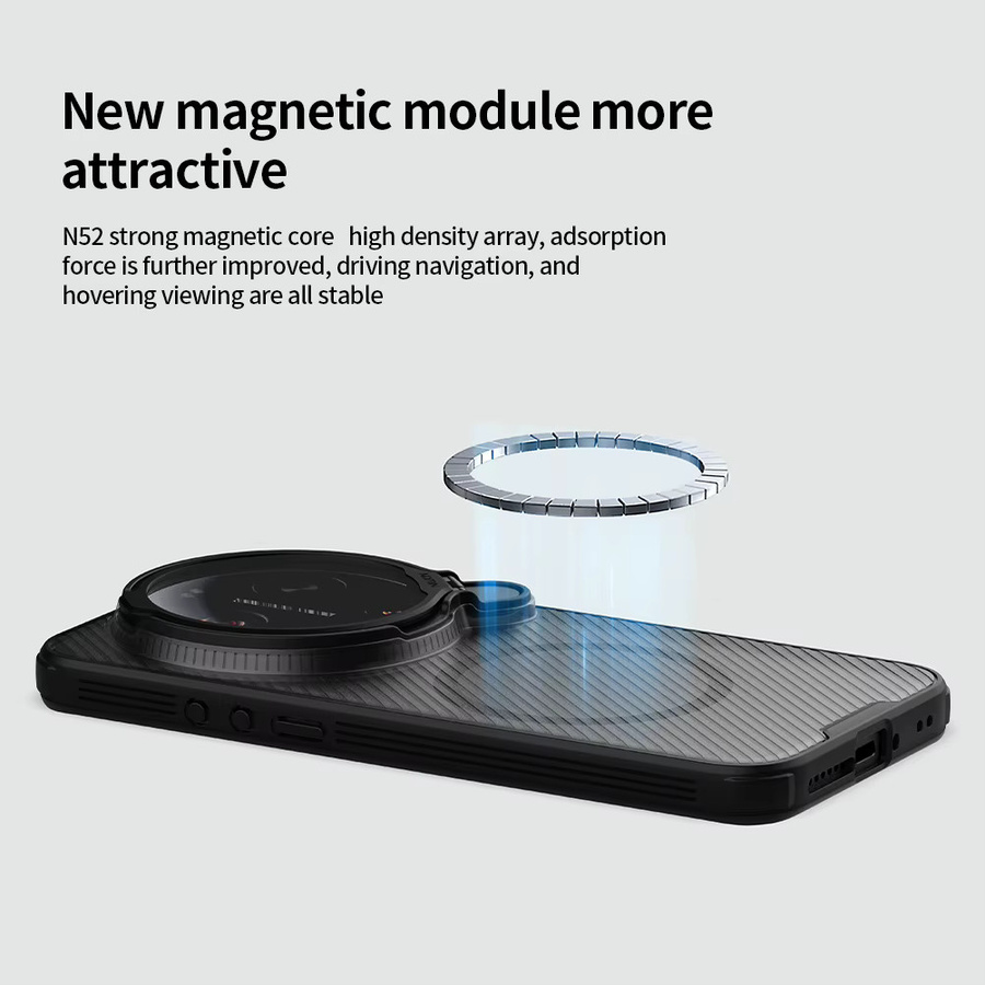 Nillkin CamShield Prop Magnetische Objektivschutzhülle für Xiaomi Mi 17 Ultra 5G in Schwarz mit Kameraabdeckung und Ständerfunktion - Bild 4
