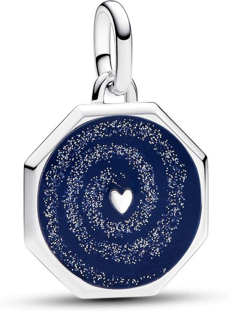 FOXANRY Jewelry Herz Charm Anhänger, 925 Silber, Damen, Blau - Bild 1