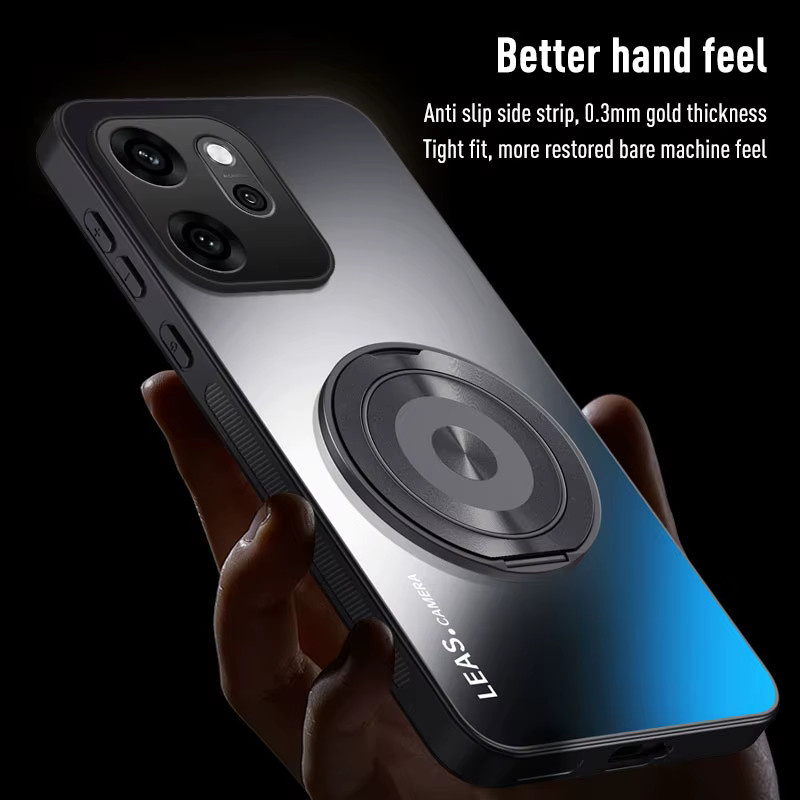 Magnetische Schutzhülle mit Ringständer und Objektivschutz für Xiaomi 17 Pro Max 15 15T 14 14T 13 13T 12 12T 11 Pro Lite in Weiß mit MagSafe Kompatibilität - Bild 4