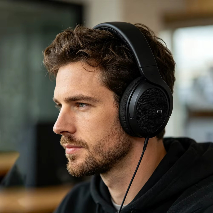 Sennheiser HD 560S Open-Back Over-Ear Studio-Monitor-Kopfhörer in Schwarz mit 3,5 mm Klinkenanschluss - Bild 6