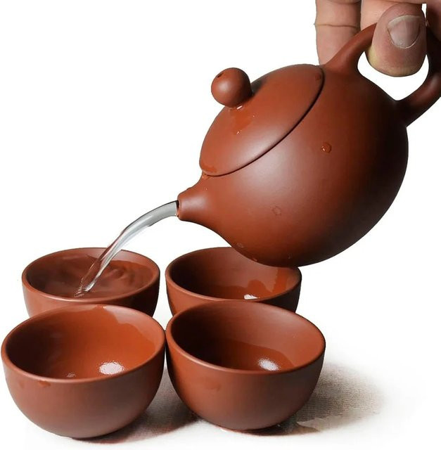 Upors Handgemachte China Yixing Zisha Teekanne aus Lila Ton, 200 ml - Bild 1