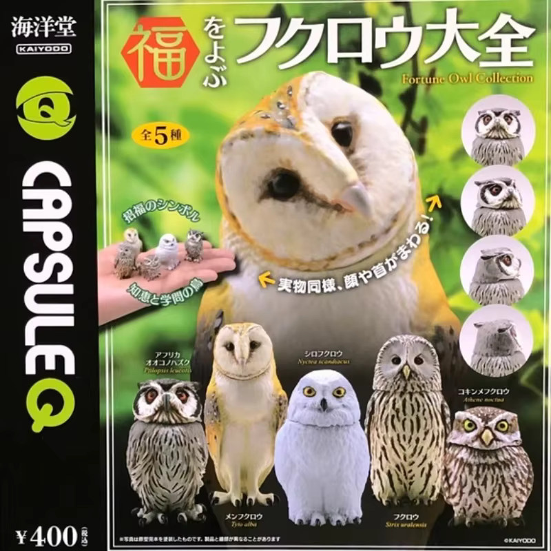 Bandai Gashapon Anime-Figur Eule mit beweglichem Kopf in Multicolor - Bild 2