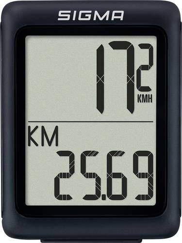 Sigma BC 5.0 WL ATS Fahrradcomputer, kabellos mit codierter Übertragung und Radsensor, Schwarz - Bild 1