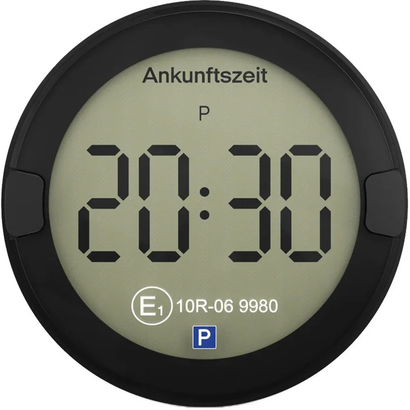 Elektronische Parkscheibe P-DISC NO2 LIGHT vollautomatische Parkuhr in Schwarz und Blau - Bild 1
