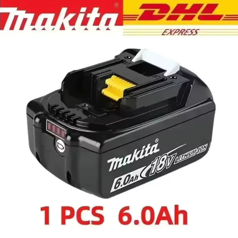 Makita Ersatz-Lithium-Ionen-Akku 18 V, 6 Ah, Schwarz - Bild 1