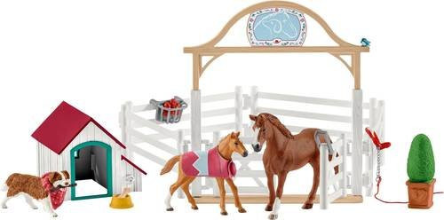 schleich Horse Club 42458 Hannahs Gastpferde mit Hündin Ruby