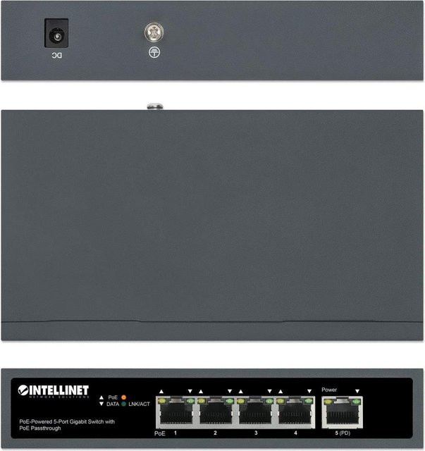 Intellinet 5-Port Gigabit PoE Netzwerk Switch mit IEEE 802.3af/at Unterstützung - Bild 2