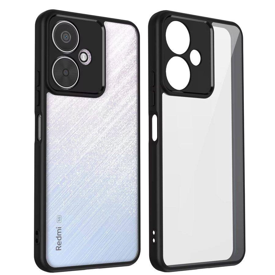 Stoßfeste TPU Handyhülle für Redmi 14C 13C 12C 4G 5G und Redmi 12 13 in Transparent und Grau von CYYWN - Bild 6