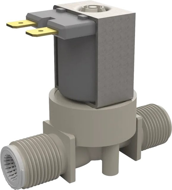 Delabie Magnetventil G3/8B 12V mit Sieb für TEMPOMATIC und BINOPTIC WT in Grau - Bild 1