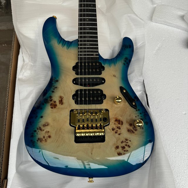 PRS Handgefertigte E-Gitarre High Beauty Blues in Blau mit fester Brücke für Rock, Jazz und Pop - Bild 1