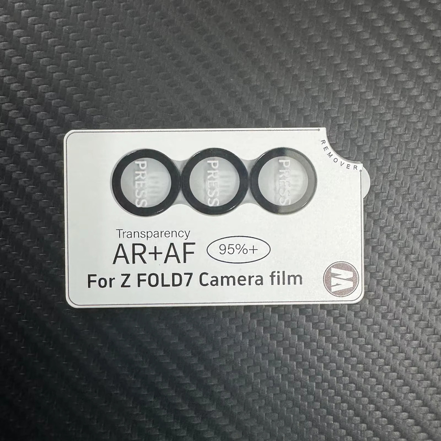 Samsung AR Antibeschlag Kameraschutz aus gehärtetem Glas für Galaxy Z Fold7, Z Fold6 und Z Fold5 in Schwarz und Silber - Bild 3