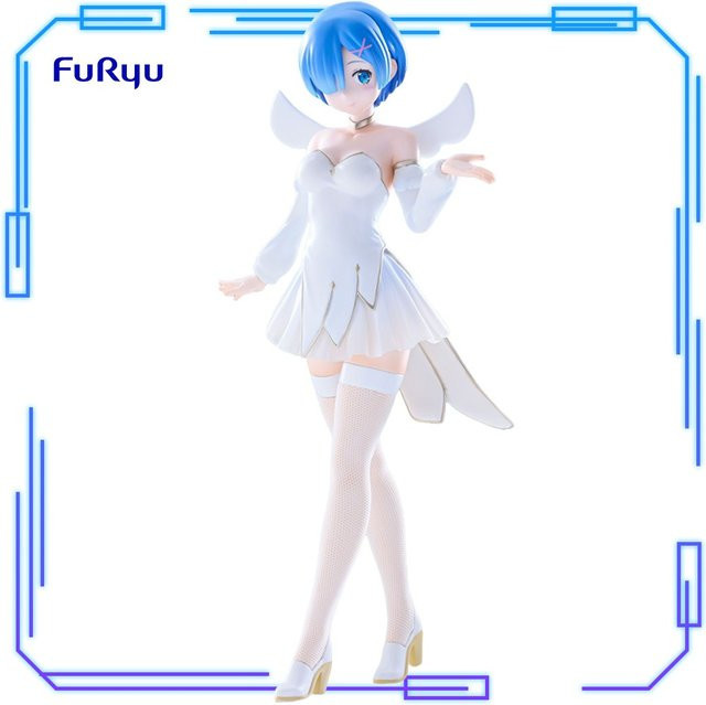 FuRyu Re:Zero Rem Little Wings Ver. BiCute Pure Figur, 25cm - Bild 1