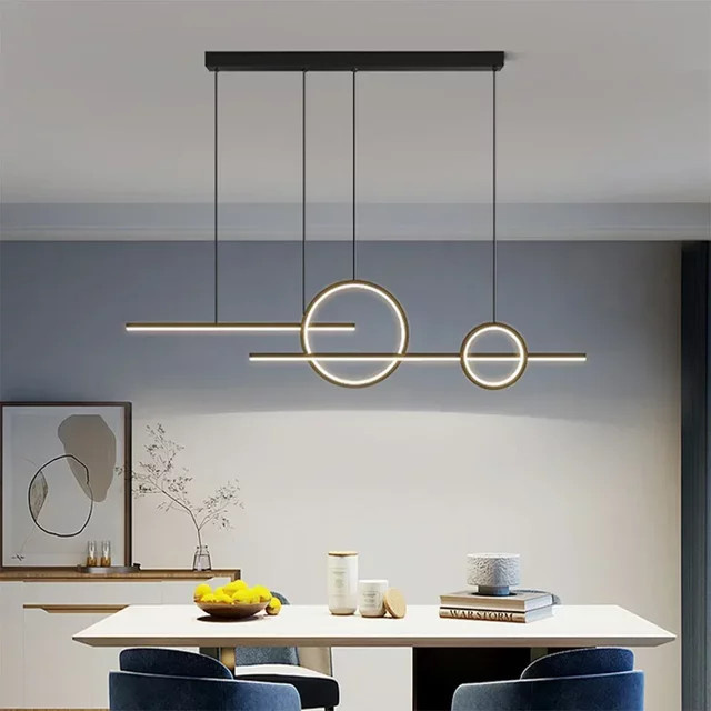 Minimalistische LED Pendelleuchte DARHYN für Wohnzimmer, Restaurant und Bar - Bild 1