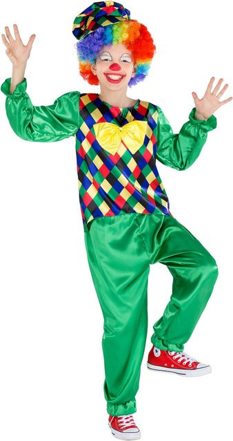 tectake Jungenkostüm Clown Freddy, Bunt / Mehrfarbig, Plüsch / Textil - Bild 1
