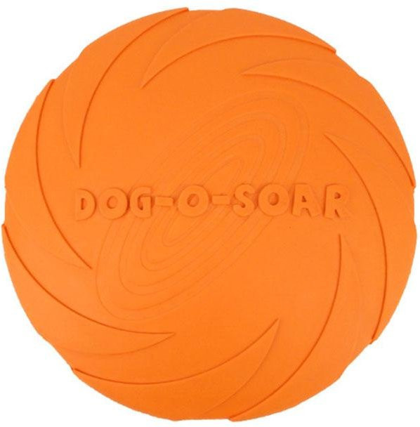 BC Pet Supplies Gummi Haustier Hund Flugscheibe, orange, 18cm - Bild 1
