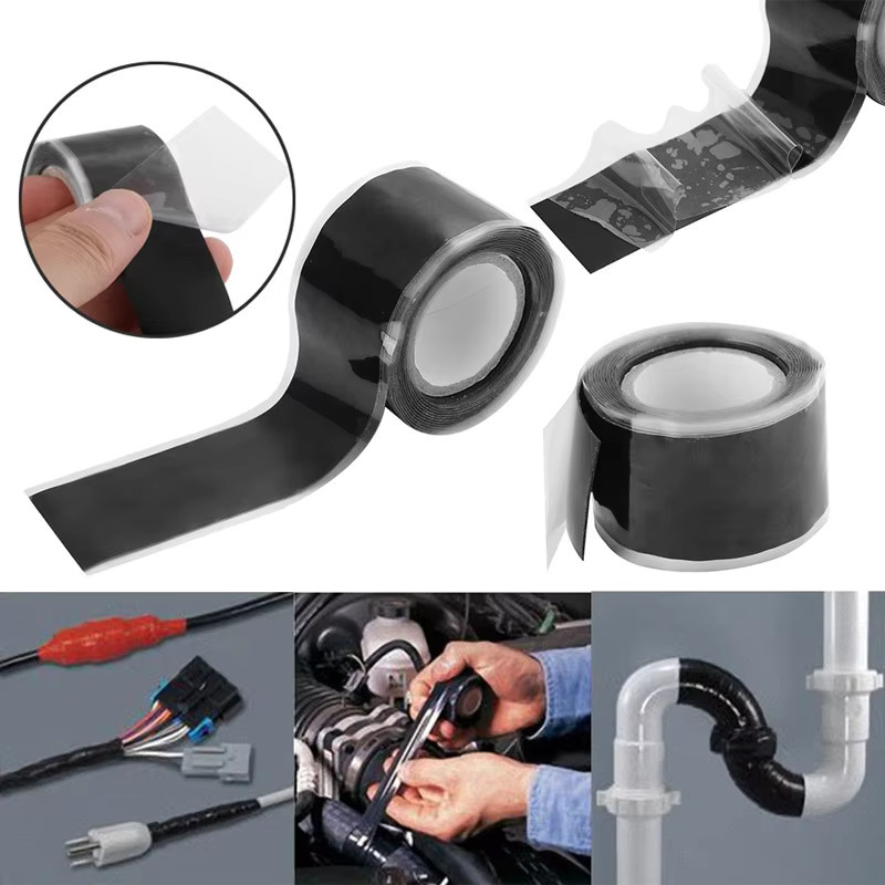 Wasserdichtes Klebeband zur Reparatur von undichten Rohren, Cloth Duct Sealing Tape in Grün oder Schwarz - Bild 4