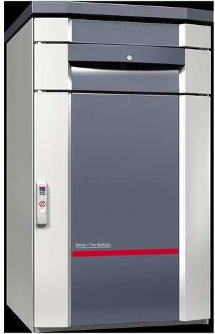 Rittal Workstation aus Stahl in Grau, B/T/H: 60,0 x 60,0 x 90,0 cm - Bild 1