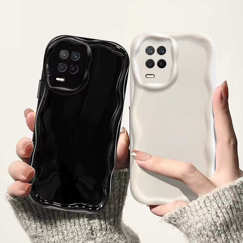 Oppo A54 4G Handyhülle CPH2239 Transparentes TPU Wave Soft Case Cover - Bild 2