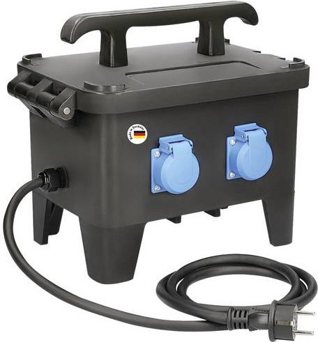 AS Schwabe Baustromverteiler G-M23 63270 Schwarz 230V 16A IP44 - Bild 1