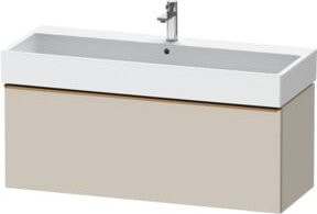 Duravit Waschtischunterschrank D-Neo wandhängend in Beige, 1 Auszug, modern und matt - Bild 1