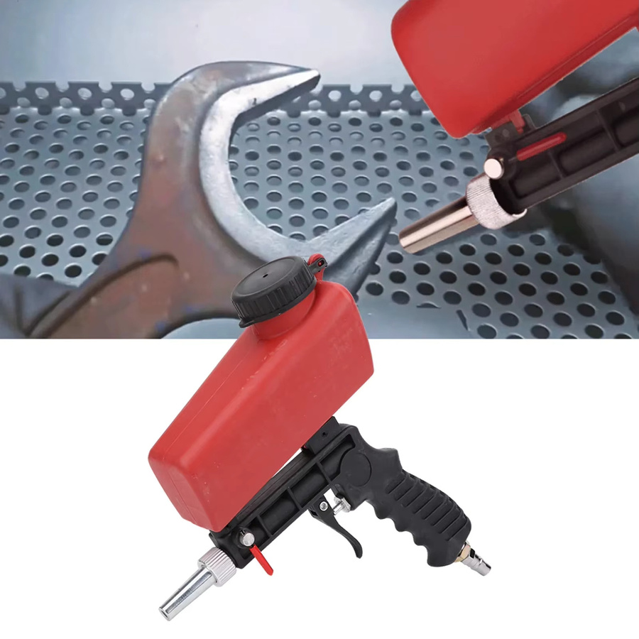 KKMOON Handheld Sandstrahlpistole Rot, Pneumatisches Strahlwerkzeug mit 90 PSI - Bild 2